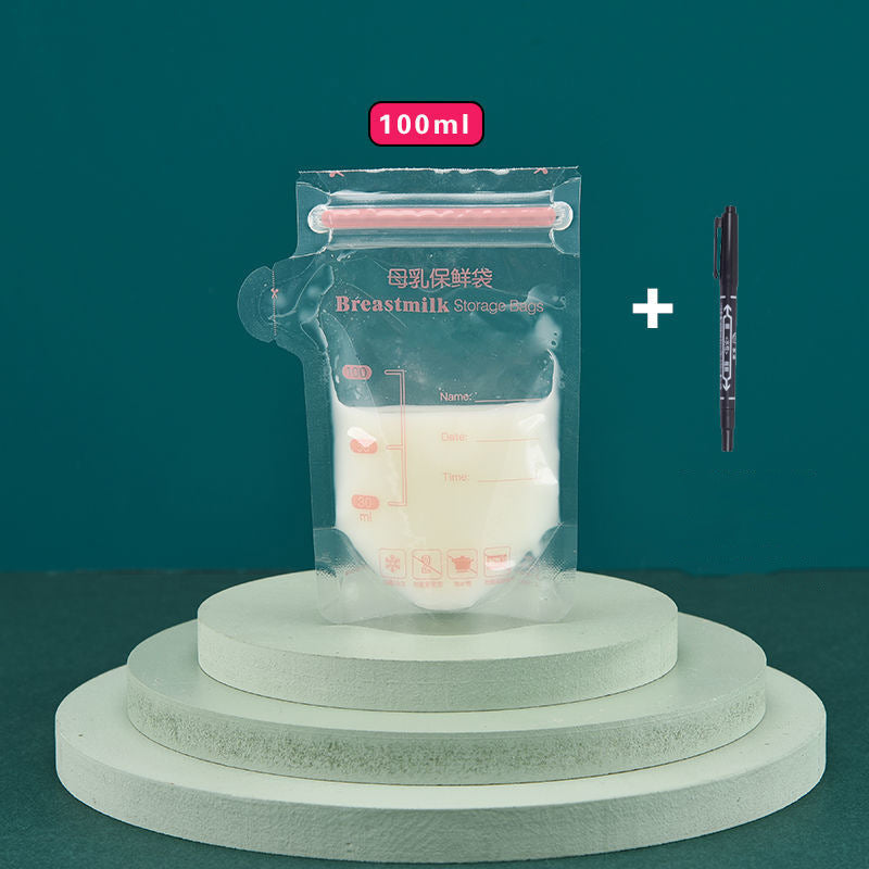 Tendra Breast Milk Storage Bags — Pre-Sealed, Write-On, Stand-Up